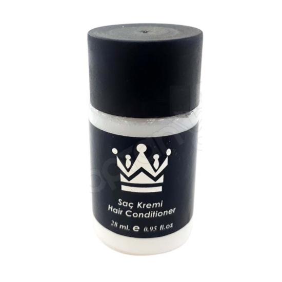 Saç Kremi Geniş Kapak Standart Otel Tipi Mini 30 ML Silindir  Şişe Tek Kullanımlık Kullan At