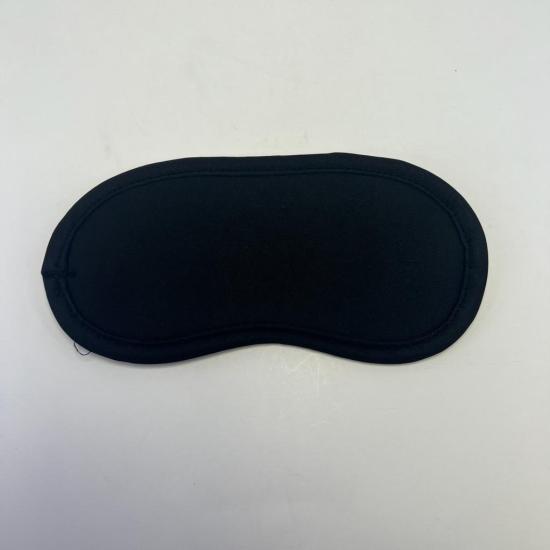 100 Adet Siyah 2 mm Uyku Maskesi Göz Bandı İnce Lastikli Uyku Bandı