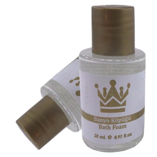 Jakuzi Banyo Köpüğü Gold Kapak Otel Tipi Mini 30 ML Silindir  Şişe Tek Kullanımlık Kullan At