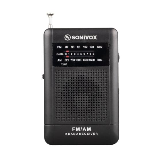 SONIVOX VS-R115 SİYAH RENK CEP TİPİ ANALOG FM RADYO