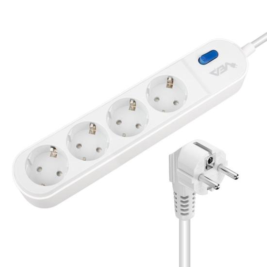 Vea VE-VEGA104 A Class 4’Lü Anahtarlı 1.5 Metre Akım Korumalı Priz