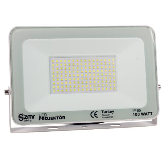 Powermaster PM-22587 100 Watt - 220 Volt 6500K IP66 150* Işık Açısı Siyah Slim Kasa Led Projektör