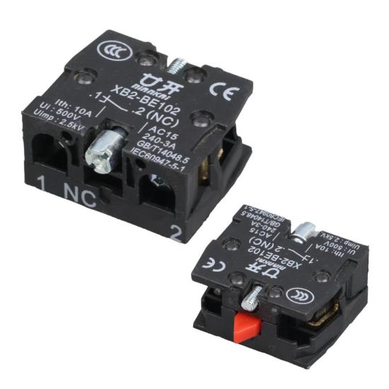 Lay5-Be102 22 Mm Kontak Blok No Yeşil