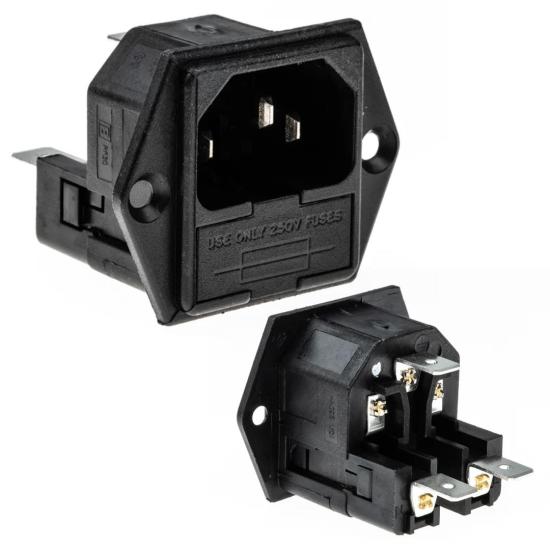 Powermaster IC-213B C14 Power Şase Çift Fuselli Kulaklı