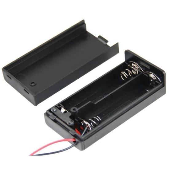 Powermaster  2’Li AA Kapaklı Switch’li Pil Yuvası (IC-233C