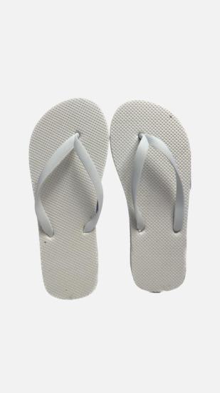 25 Adet Parmak Arası Beyaz Erkek Terlik Eva Taban 14 mm  Flip Flop 44 Numara