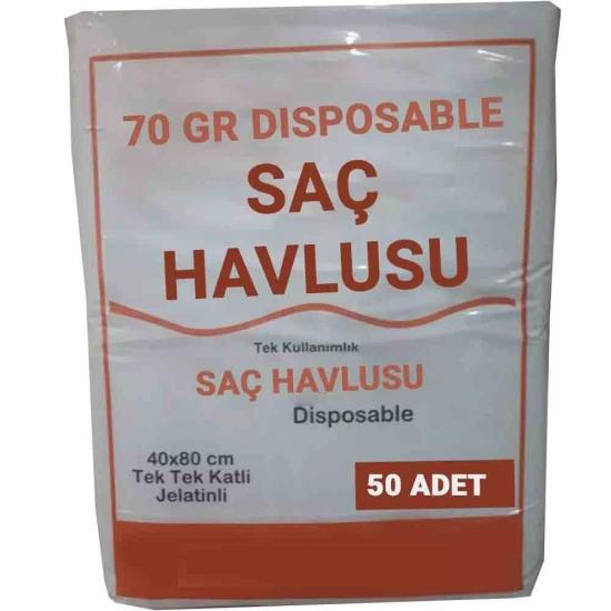 Tek Kullanımlık Otel Buklet Sauna Kuaför  Saç Baş Spor Salonu Seyahat Havlusu 70 Gr 40×80 Petek Dokulu Kullan At
