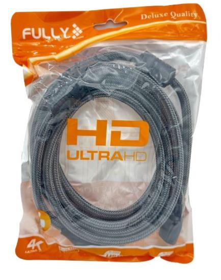 Fully G-507E 15 Metre Örgülü Gold Uçlu HDMI Kablo (Seri 1)