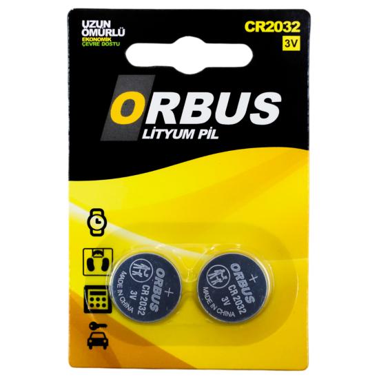 Orbus CR2032 3 Volt Lityum Para Pil (2’Li Paket Fiyatı)