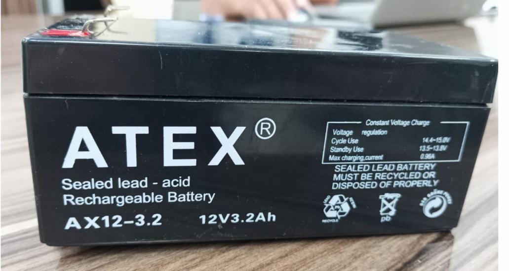 ATEX AX12-3.2 12 Volt - 3.2 Amper Bakımsız Kuru Akü (134X70x60 Mm)