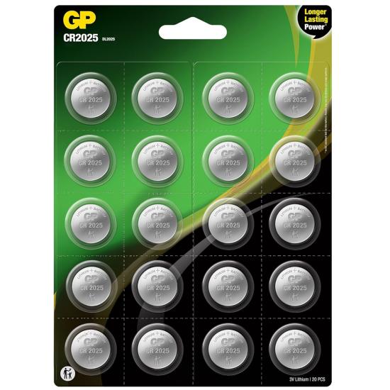 GP CR2025 DL2025 Lityum 20’Li Para Pil (GPCR2025-2CAI20)