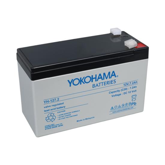 Yokohama YH-127.2 12 Volt - 7.2 Amper UPS’ler İçin Akü (150X65x90 Mm)