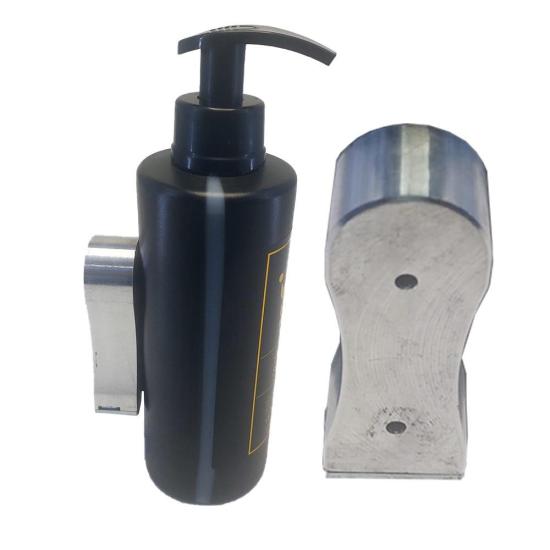 1 Adet Duvar Aparatı Kilitli Metal Askı Şampuan Duş Jeli Sıvı Sabun Saç Kremi Otel Pansiyon Misafirhane