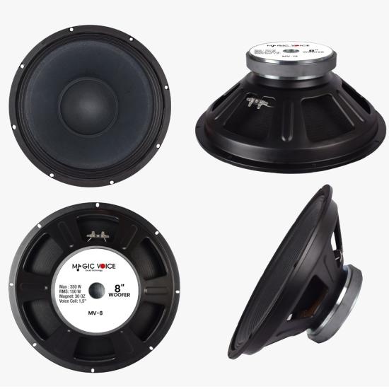 MAGİCVOİCE MV-8 MAX 350W / RMS 150 WATT 8 20 CM WOOFER YEDEK HOPARLÖR