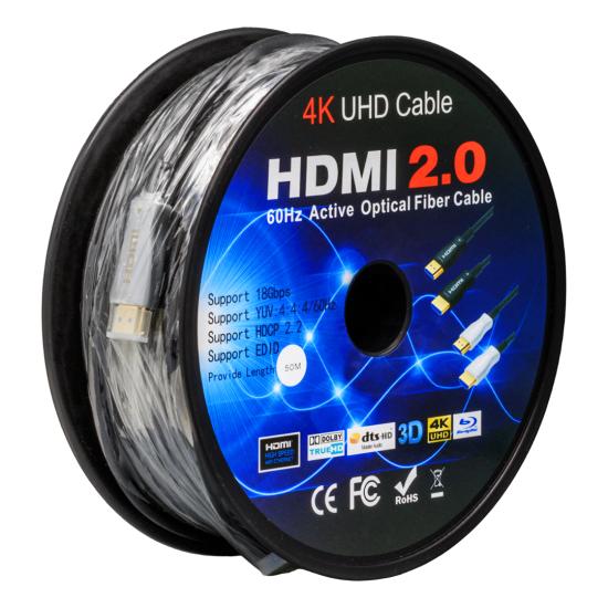 Powermaster PM-32807 50 Metre HDMI 2.0 Görüntü Ses Kablosu 3D 4K Ultra HD (4096X2160@60Hz)