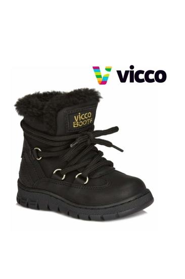Vicco  Siyah Anatomik (26-30) Kız Çocuk Bot Çizme