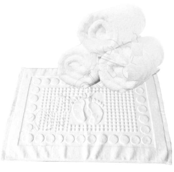 24 Adet Otel Banyo Ayak Havlusu %100 Pamuk 250 Gram 50×70 Cm