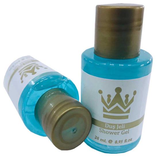 Duş Jeli Etiketli Standart Otel Tipi Mini 30 ML Silindir  Şişe Tek Kullanımlık Kullan At