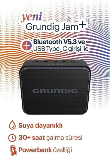 Grundig Jam + Black Bluetooth Hoparlör Siyah