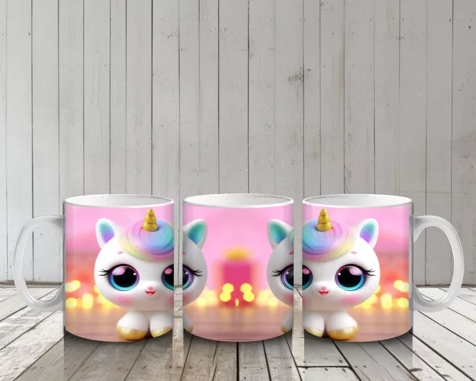 Çocuklara Sütü Sevdiren Rüya Unicorn Kupa Bardak
