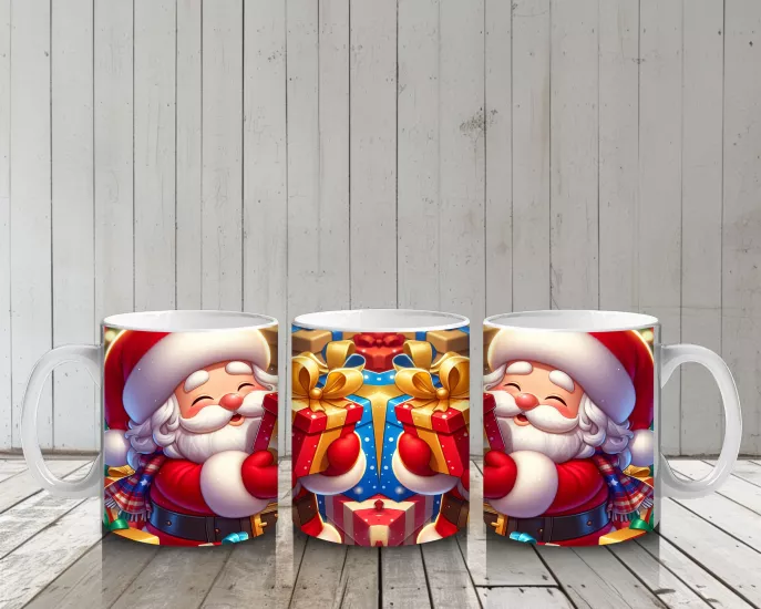 Çocuklara Sütü Sevdiren Noel Baba Hediyeleri Kupa Bardak