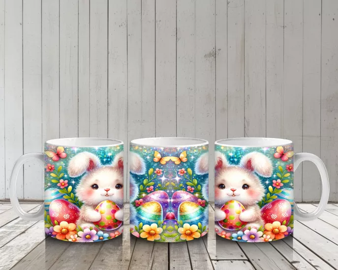 Çocuklara Sütü Sevdiren Bahar Tavşanı Kupa Bardak