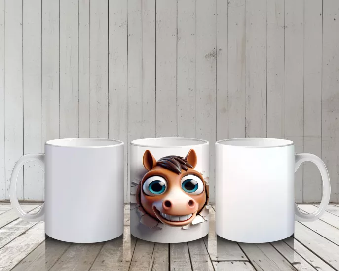 Çocuklara Sütü Sevdiren Cesur At Kupa Bardak