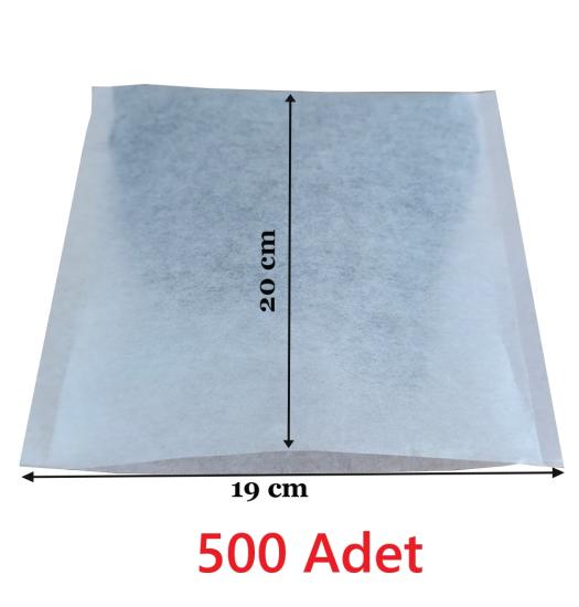 Çay Demleme Filtresi Boş Demlik Poşeti Büyük Endüstriyel Boy Kazan Galoşu Bonesi 19x20 cm 500 Adet Ev Otel Cafe Horeca