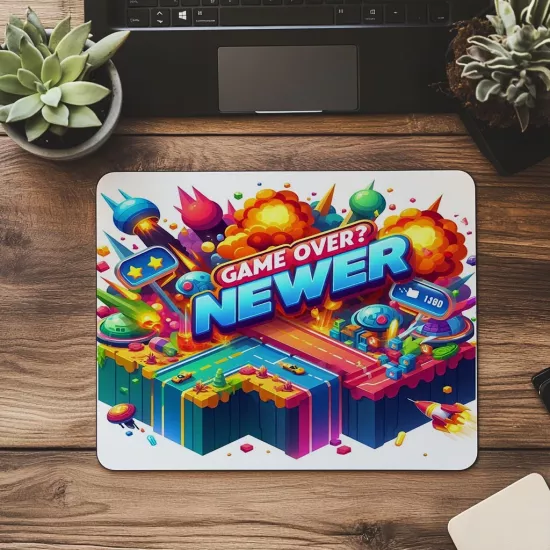Esprili ve Canlı Renkli Gamer Mouse Pad - 19x23 cm 2 mm Dikdörtgen İthal Baskılı Mouse Pad
