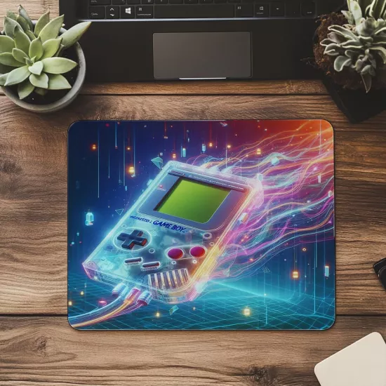 Floating Game Console Mouse Pad – Neon Stil - 19x23 cm 2 mm Dikdörtgen İthal Baskılı Mouse Pad