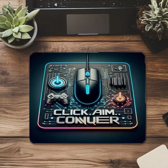 Gamer Tarzı Şık Sloganlı Mousepad - 19x23 cm 2 mm Dikdörtgen İthal Baskılı Mouse Pad