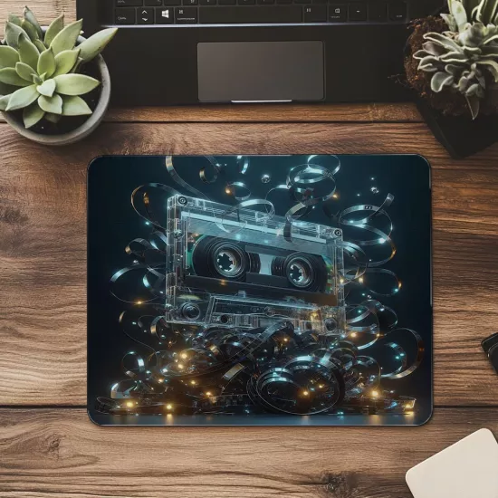 Kaset Dinleyenlere Özel Nostaljik Mousepad - 19x23 cm 2 mm Dikdörtgen İthal Baskılı Mouse Pad