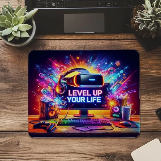 Parlak Görselli İlham Veren Gamer Mouse Pad - 19x23 cm 2 mm Dikdörtgen İthal Baskılı Mouse Pad