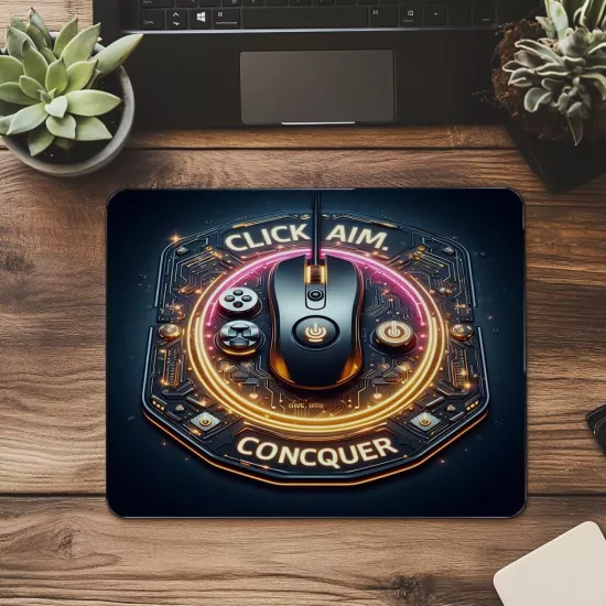3D Efektli Hedef Odaklı Mouse Pad - 19x23 cm 2 mm Dikdörtgen İthal Baskılı Mouse Pad