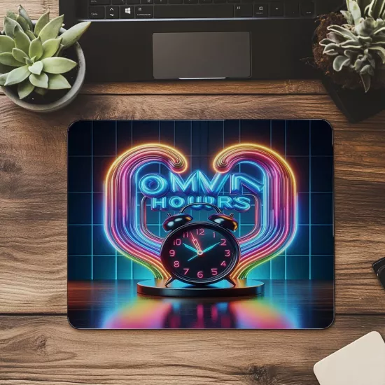 Zamanına Sahip Çık Sloganlı Parlak Tasarım - 19x23 cm 2 mm Dikdörtgen İthal Baskılı Mouse Pad