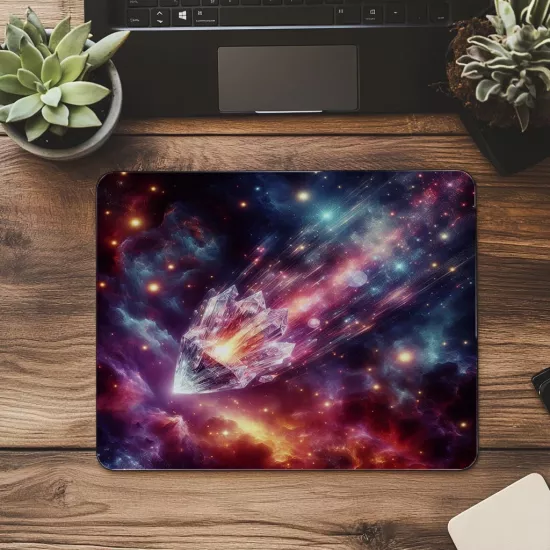 Kristal Kuyruklu Comet Mousepad – 3D Efektli - 19x23 cm 2 mm Dikdörtgen İthal Baskılı Mouse Pad