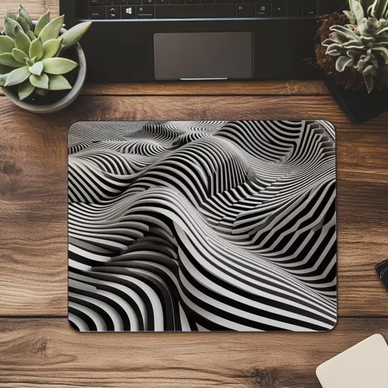 3D Derinlik Efektiyle Optik Mouse Pad - 19x23 cm 2 mm Dikdörtgen İthal Baskılı Mouse Pad