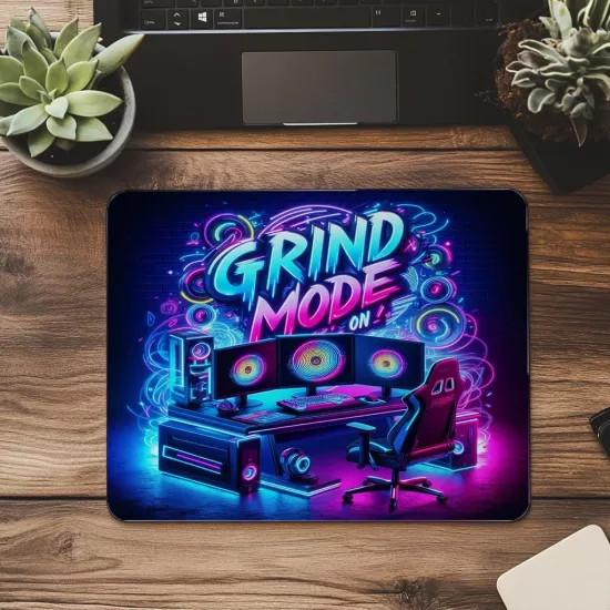 Enerji Patlaması Tasarım – Grind Mode Mousepad - 19x23 cm 2 mm Dikdörtgen İthal Baskılı Mouse Pad