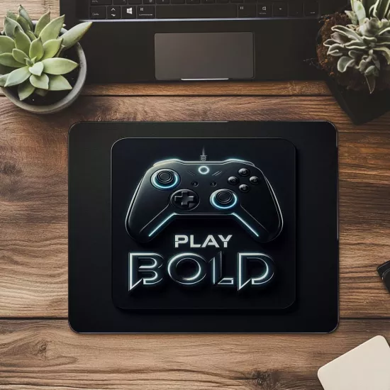 Sadelikten Güce – Play Bold Temalı Mouse Pad - 19x23 cm 2 mm Dikdörtgen İthal Baskılı Mouse Pad