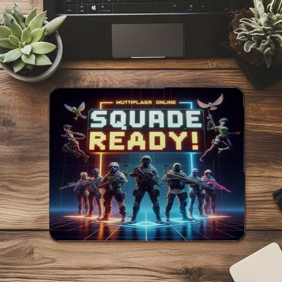 Takım Modu Temalı 3D Neon Mousepad - 19x23 cm 2 mm Dikdörtgen İthal Baskılı Mouse Pad