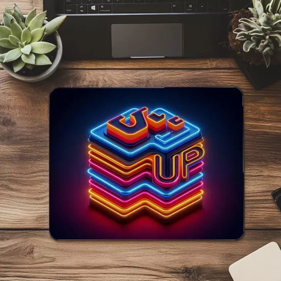 Renkli Geometrik Arka Planlı Mouse Pad - 19x23 cm 2 mm Dikdörtgen İthal Baskılı Mouse Pad