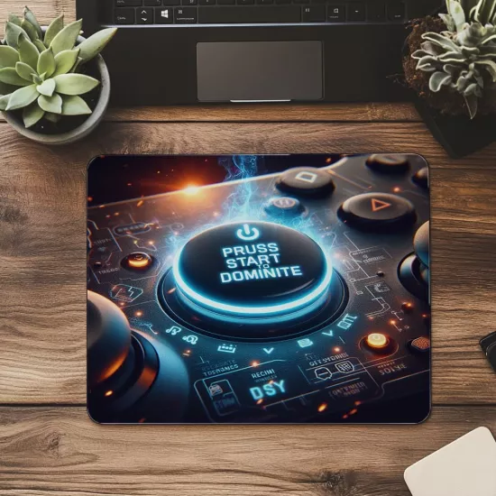 Oyun Hakimiyeti İçin Tasarlanmış Mouse Pad - 19x23 cm 2 mm Dikdörtgen İthal Baskılı Mouse Pad