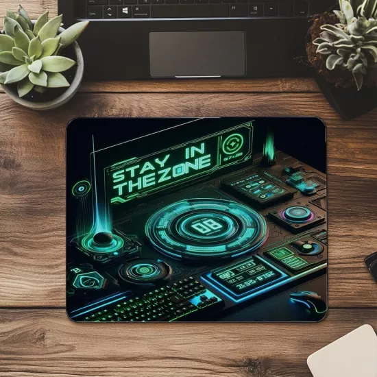 Gamer Zihniyeti Temalı Parlak Mouse Pad - 19x23 cm 2 mm Dikdörtgen İthal Baskılı Mouse Pad