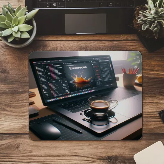 Mousepad Üzerinde CSS Animasyonlu Ekran - 19x23 cm 2 mm Dikdörtgen İthal Baskılı Mouse Pad