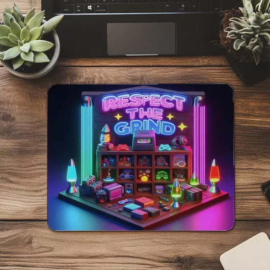 Oyun Maratonu Temalı Gamer Mouse Pad - 19x23 cm 2 mm Dikdörtgen İthal Baskılı Mouse Pad