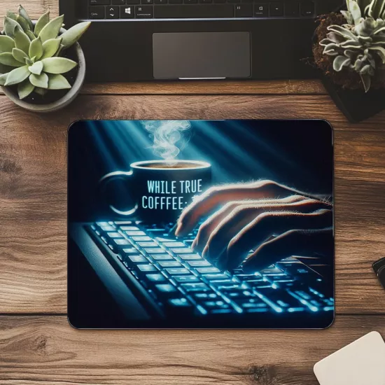 Kod + Mizah Sevenlere Özel Mouse Pad - 19x23 cm 2 mm Dikdörtgen İthal Baskılı Mouse Pad