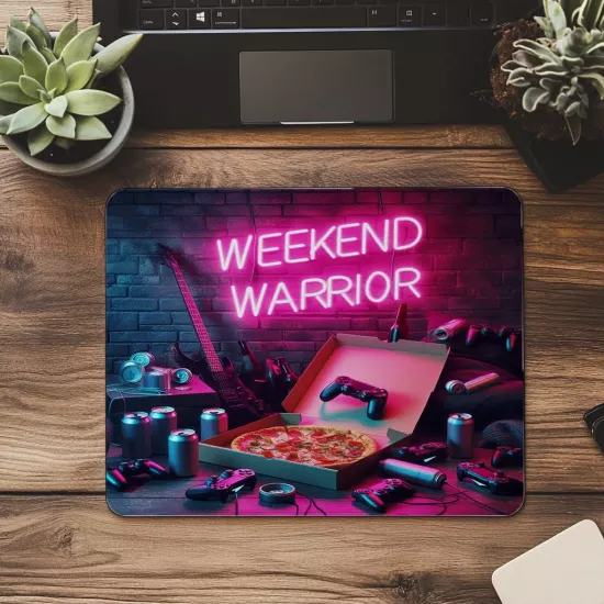 Hafta Sonu Gamer Ruhunu Yansıtan Mouse Pad - 19x23 cm 2 mm Dikdörtgen İthal Baskılı Mouse Pad