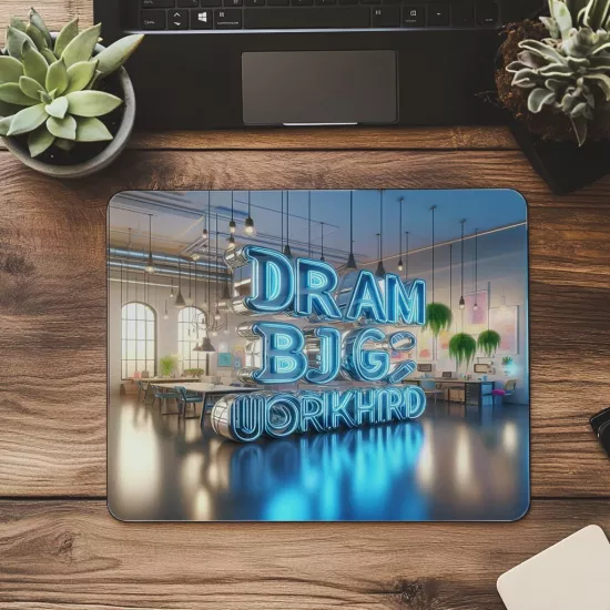 Hayallerin Peşinden Gidenlere Özel Mousepad - 19x23 cm 2 mm Dikdörtgen İthal Baskılı Mouse Pad