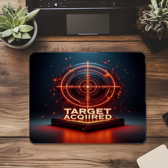 Askeri Stil ve Crosshair Tasarımı Mouse Pad - 19x23 cm 2 mm Dikdörtgen İthal Baskılı Mouse Pad
