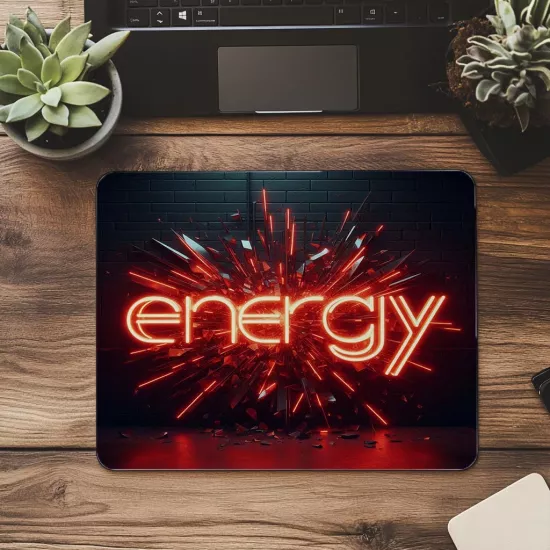 Enerji Dolu Urban Tasarım Mouse Pad - 19x23 cm 2 mm Dikdörtgen İthal Baskılı Mouse Pad